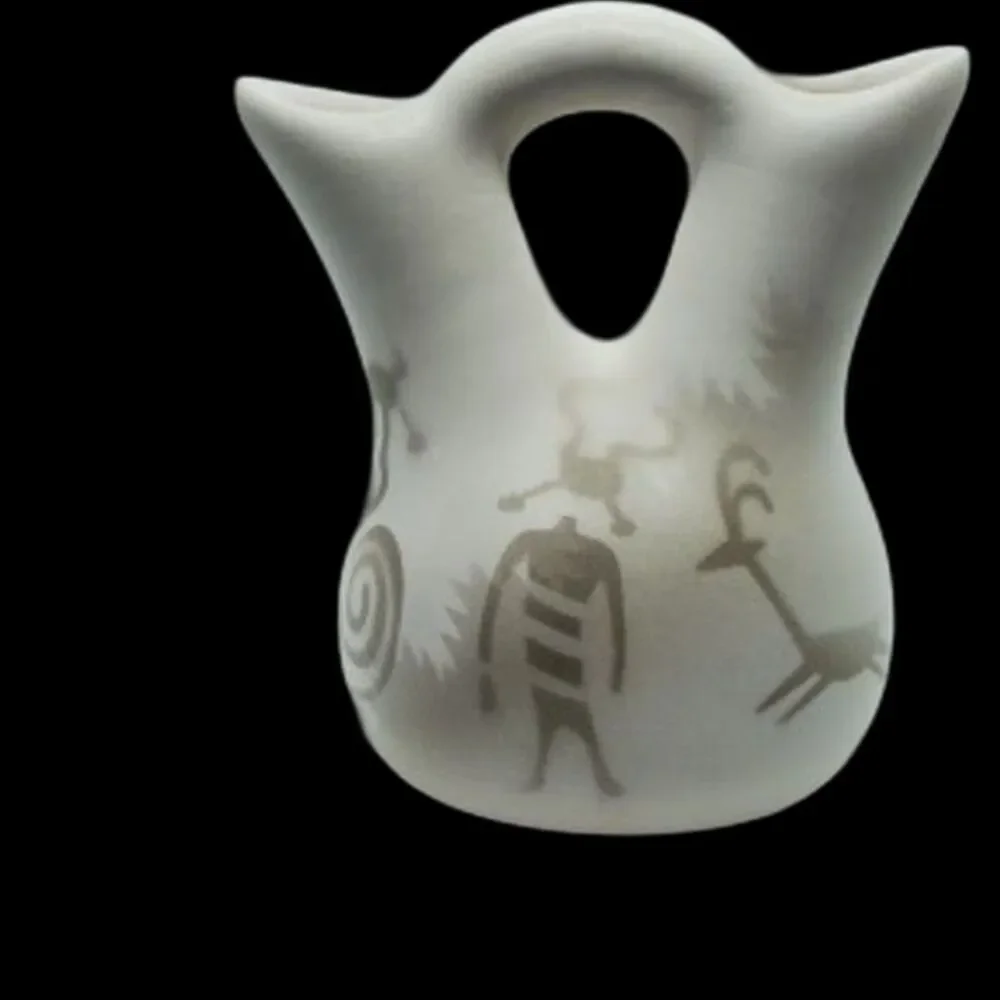 Navajo Wedding Vase Ancient Shadows like petroglyphs
